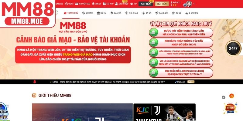Truy cập trang web chính thức